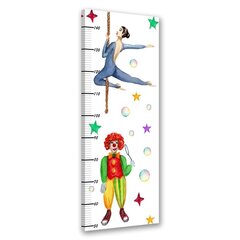 Laste pikkuse meeter, Tsirkus, 40x100 cm цена и информация | Картины, живопись | kaup24.ee