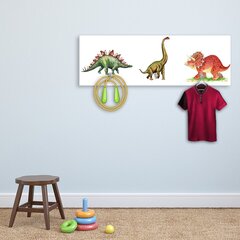 Seinariide, Dinosaurused, 90x30cm цена и информация | Вешалки для одежды | kaup24.ee