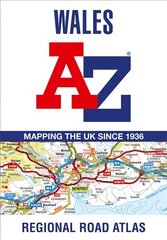 Wales A-Z Road Atlas 13th Revised edition цена и информация | Путеводители, путешествия | kaup24.ee