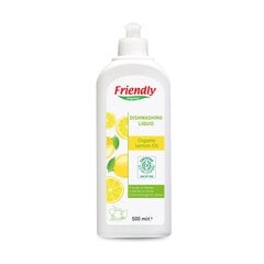 Friendly Organic orgaaniline sidruniõliga nõudepesuvahend, 500 ml цена и информация | Средства для мытья посуды | kaup24.ee