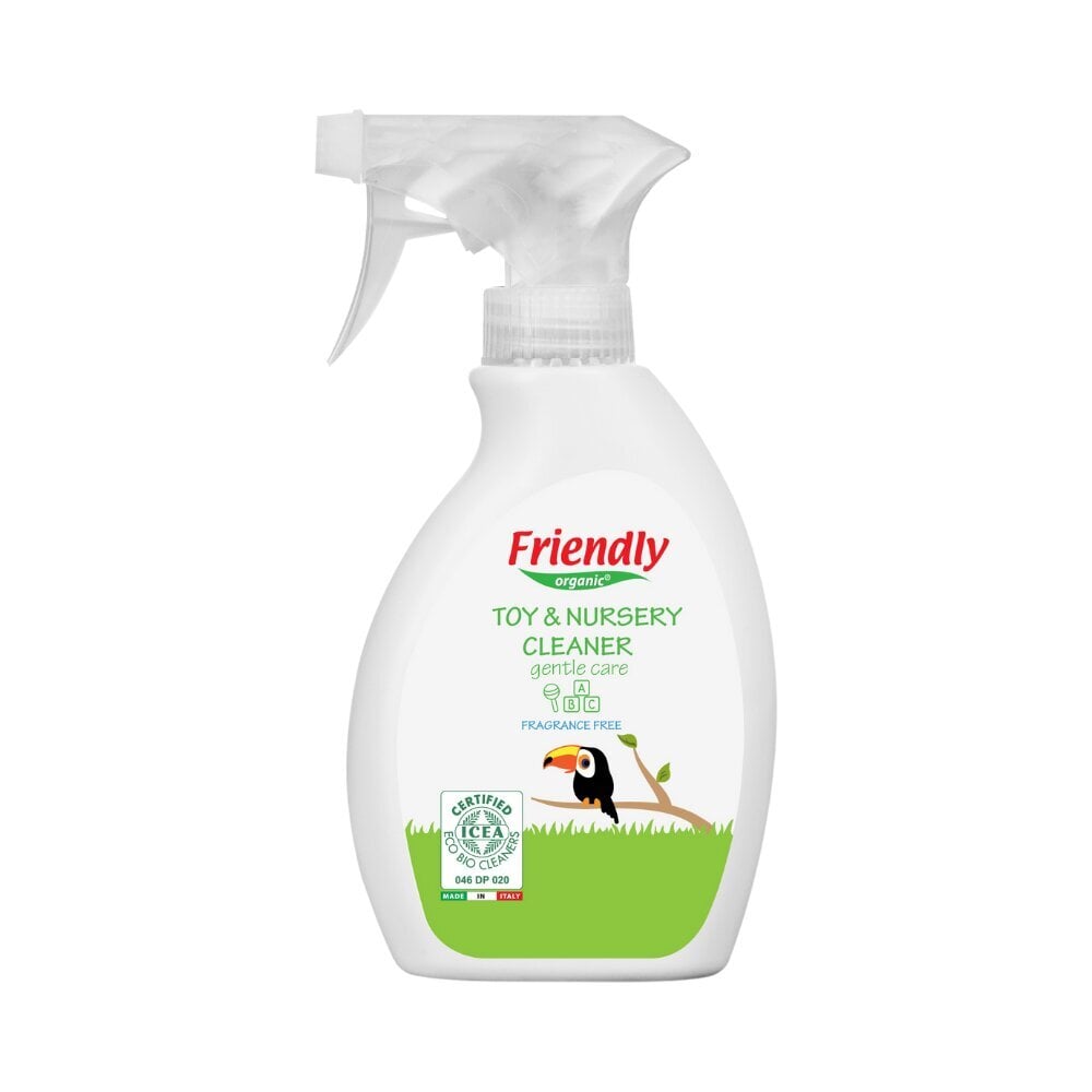 Friendly Organic lõhnatu mänguasjade ja lastetoa puhastusvahend aloe veraga, 250 ml hind ja info | Puhastusvahendid | kaup24.ee