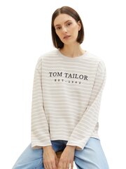 Tom Tailor naiste dressipluus, beež-triibuline hind ja info | Naiste T-särgid | kaup24.ee