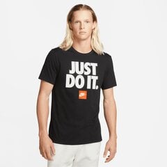 Мужская футболка Nike FRAN JDI VERBIAGE, черная цена и информация | Nike Одежда, обувь и аксессуары | kaup24.ee