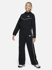 Nike tüdrukute dressikomplekt NSW HR TRACKSUIT HD FZ, must цена и информация | Комплекты для девочек | kaup24.ee