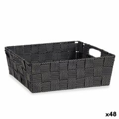 Korv Punutis Must 3 L (23 x 8 x 27 cm) (48 Ühikut) hind ja info | Hoiukastid ja -korvid | kaup24.ee