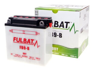 Aku Fulbat YB9-B, 9 Ah 12V hind ja info | Mootorrataste akud | kaup24.ee