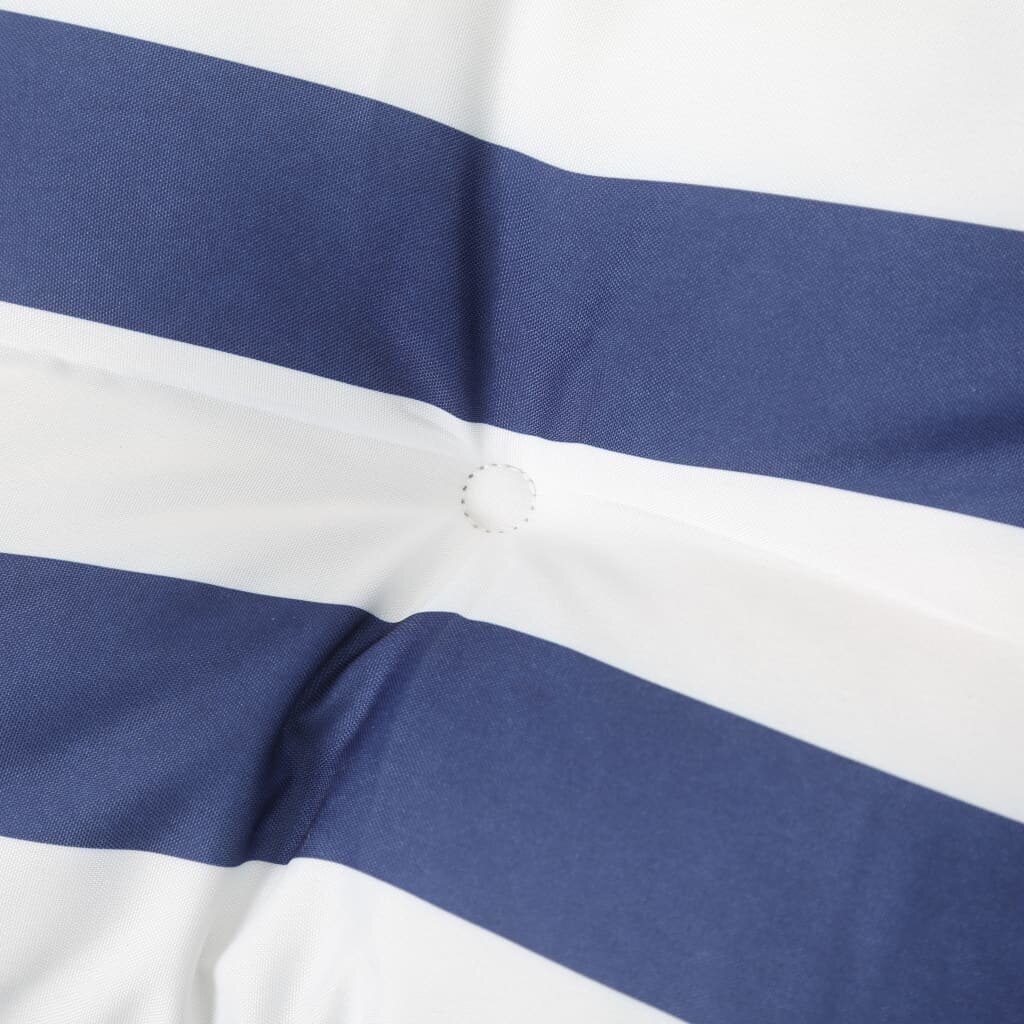 vidaXL pingipadi, sinise/valge triibuline, 180x50x7 cm, kangas hind ja info | Toolipadjad ja -katted | kaup24.ee