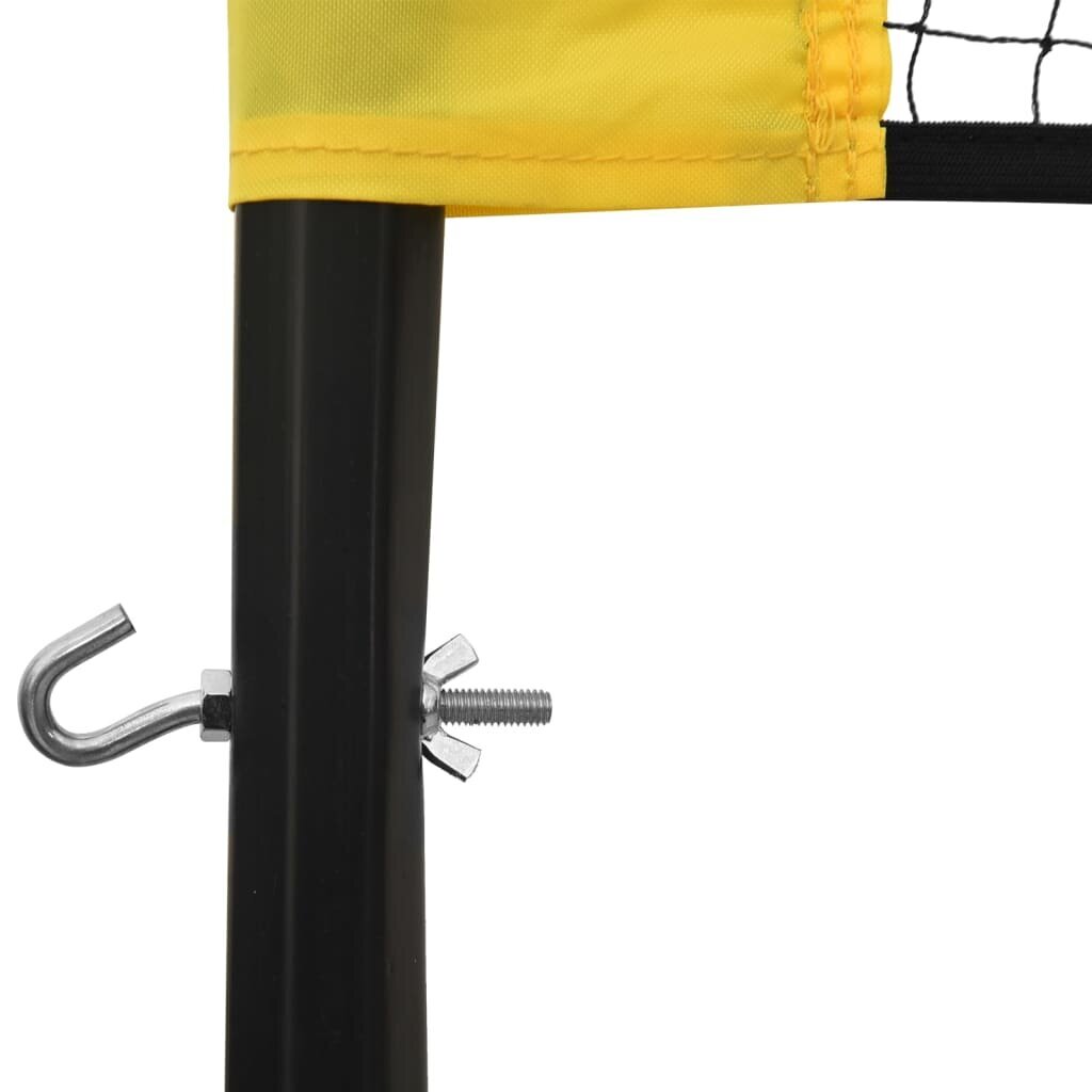 vidaXL sulgpallivõrk, kollane ja must, 600 x 155 cm, PE kangas цена и информация | Sulgpall | kaup24.ee
