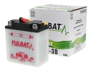 Aku Fulbat 6N6-3B, 6,3 Ah 50 A EN 6V hind ja info | Mootorrataste akud | kaup24.ee