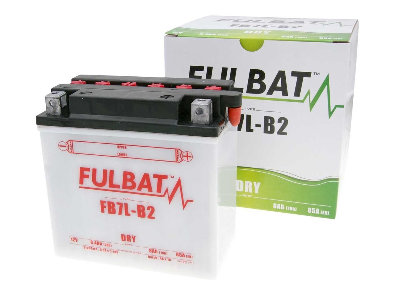 Aku Fulbat YB7L-B2, 8 Ah 85 12V hind ja info | Mootorrataste akud | kaup24.ee