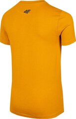 Футболка 4F Jr HJZ22-JTSM003 71S, оранжевый цена и информация | Рубашки для мальчиков | kaup24.ee