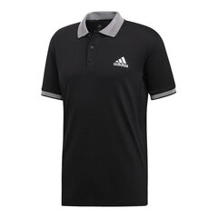 Мужская футболка поло с коротким рукавом Adidas CLUB SOLID POLO DX1806, черная цена и информация | Мужские футболки | kaup24.ee