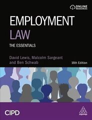 Employment Law: The Essentials 16th Revised edition hind ja info | Majandusalased raamatud | kaup24.ee