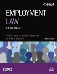 Employment Law: The Essentials 16th Revised edition цена и информация | Книги по экономике | kaup24.ee