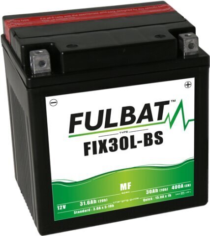 Aku Fulbat YIX30L-BS, 30 Ah 12V hind ja info | Mootorrataste akud | kaup24.ee