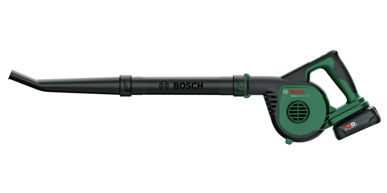 Akutoitega lehepuhur Bosch Universal LeafBlower 18V-130 цена и информация | Oksapurustajad ja lehepuhurid | kaup24.ee