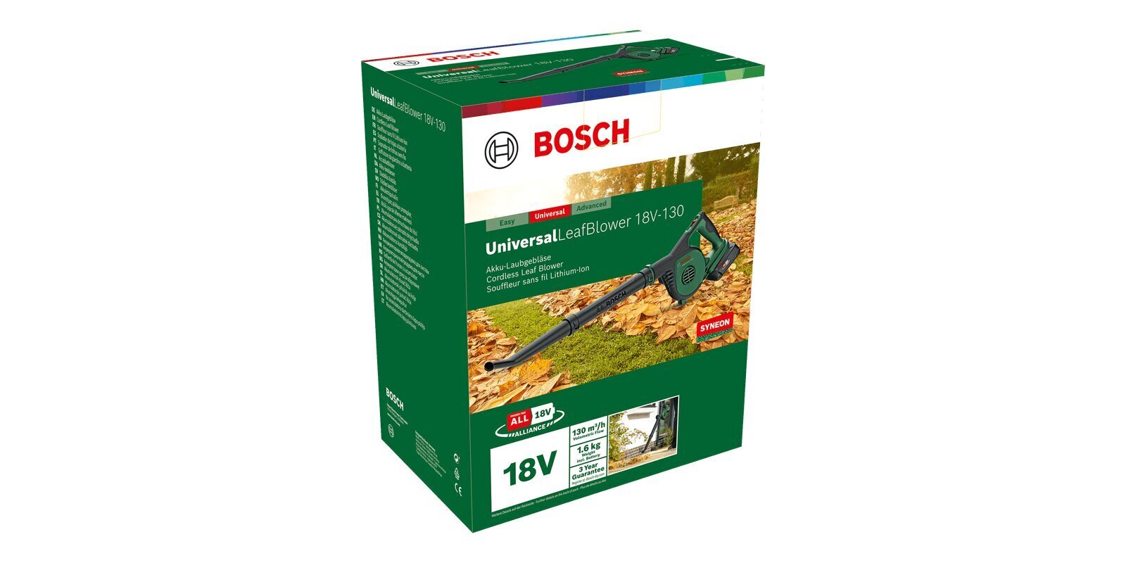 Akutoitega lehepuhur Bosch Universal LeafBlower 18V-130 цена и информация | Oksapurustajad ja lehepuhurid | kaup24.ee