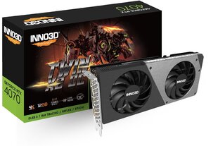 Inno3D GeForce RTX 4070 Twin X2 OC (N40702-126XX-185252N) hind ja info | Videokaardid (GPU) | kaup24.ee