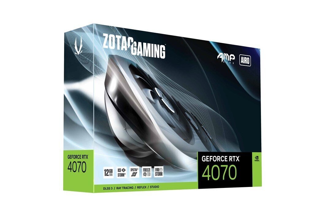 Zotac Gaming GeForce RTX 4070 AMP Airo (ZT-D40700F-10P) hind ja info | Videokaardid (GPU) | kaup24.ee