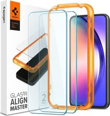 Kaitseklaas Spigen AlignMaster Glas tR 2-Pack Samsung Galaxy A54 5G цена и информация | Защитные пленки для телефонов | kaup24.ee