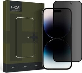 Kaitseklaas Hofi Anti Spy Glass Pro+ Privacy iPhone 14 Pro Max hind ja info | Ekraani kaitsekiled | kaup24.ee