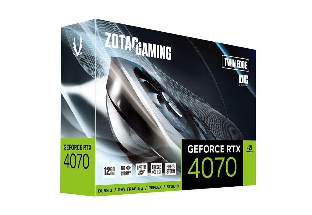 Zotac Gaming GeForce RTX 4070 Twin Edge OC (ZT-D40700H-10M) hind ja info | Videokaardid (GPU) | kaup24.ee