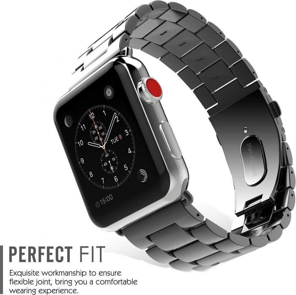 Tech-Protect Apple Watch 42/44/45/49 mm, Black цена и информация | Nutikellade ja nutivõrude tarvikud | kaup24.ee