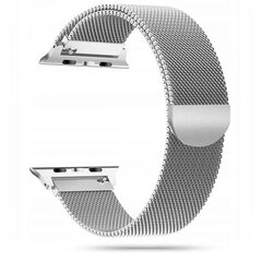 Tech-Protect Milaneseband Apple Watch 42/44/45/49mm, Silver hind ja info | Nutikellade ja nutivõrude tarvikud | kaup24.ee