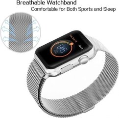 Tech-Protect Milaneseband Apple Watch 42/44/45/49mm, Silver цена и информация | Аксессуары для смарт-часов и браслетов | kaup24.ee