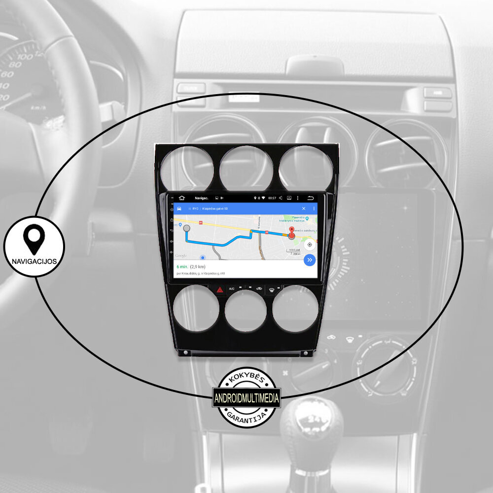 Mazda 6 2004-15 Android Multimeedia hind ja info | Autoraadiod, multimeedia | kaup24.ee