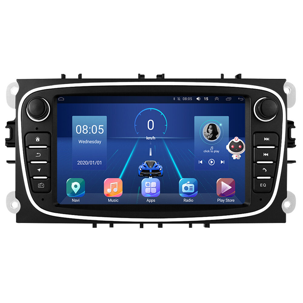 Ford S-Max Mondeo 2007-12 Android Multimeedia Must hind ja info | Autoraadiod, multimeedia | kaup24.ee