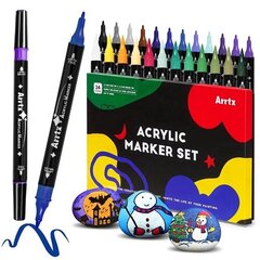 Акриловые маркеры ARRTX, 24 цвета цена и информация | Принадлежности для рисования, лепки | kaup24.ee