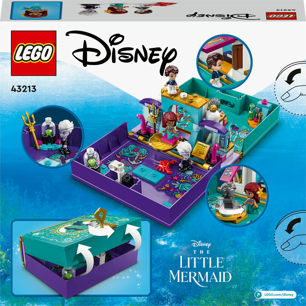 43213 LEGO®│ Disney raamat „Väikese merineitsi lugu“ hind ja info | Klotsid ja konstruktorid | kaup24.ee