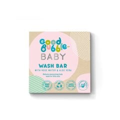 Good Bubble seebivaba tahke seep beebidele roosivee ja aloe veraga, 70 g hind ja info | Laste ja ema kosmeetika | kaup24.ee