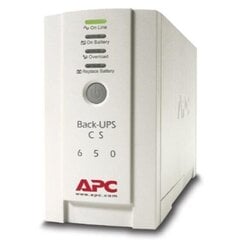 Katkestamatu Toiteallikas Interaktiivne süsteem UPS APC BE650G2-GR hind ja info | Puhvertoiteallikad (UPS) | kaup24.ee