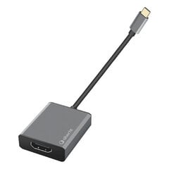 USB C-HDMI Adapter Silver Electronics LOGAN 4K hind ja info | USB jagajad, adapterid | kaup24.ee
