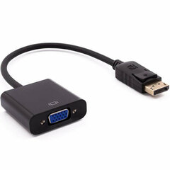 DisplayPort-VGA Adapter Nilox NXADAP04 Must hind ja info | USB jagajad, adapterid | kaup24.ee