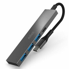 USB-jaotur Nilox USB-C x 4 цена и информация | Адаптеры и USB-hub | kaup24.ee