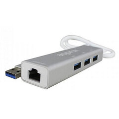 Võrguadapter approx! APPC07GHUB LAN 10/100/1000 USB 3.0 Hall цена и информация | Адаптеры и USB-hub | kaup24.ee