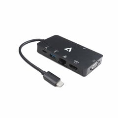 Адаптер USB C—HDMI V7 V7UC-2HDMI-BLK       Чёрный цена и информация | Адаптер Aten Video Splitter 2 port 450MHz | kaup24.ee