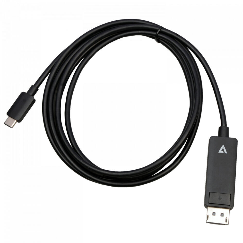 USB C-DisplayPort Adapter V7 V7USBCDP14-2M  (2 m) 8K Ultra HD hind ja info | USB jagajad, adapterid | kaup24.ee