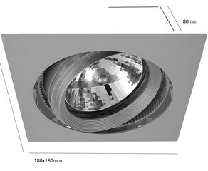 Süvistatav lamp G.LUX XM-2488 цена и информация | Монтируемые светильники, светодиодные панели | kaup24.ee