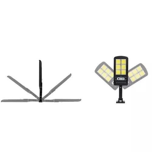 Päikesepatarei ja puldiga 120 LED välisvalgusti hind ja info | Aia- ja õuevalgustid | kaup24.ee