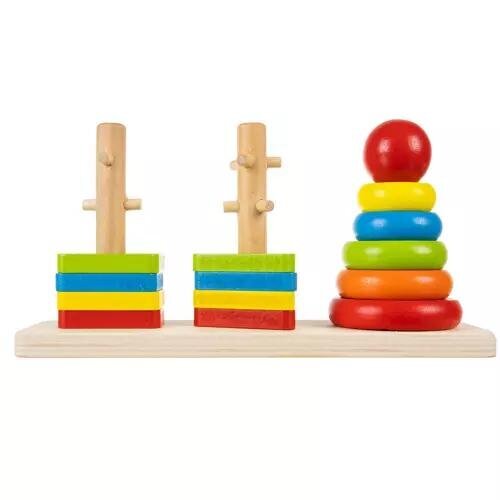 Sorteerijaks on Kruzzeli puidust pusle hind ja info | Imikute mänguasjad | kaup24.ee