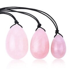 Vaginaalkuulid Yoni Rose Quartz Eggs 3 tk hind ja info | Vaginaalkuulid | kaup24.ee