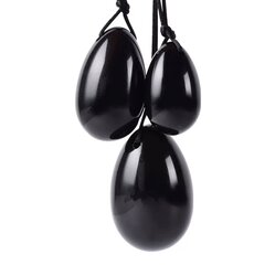 Vaginaalkuulid Yoni Black Obsidian Eggs 3 tk hind ja info | Vaginaalkuulid | kaup24.ee