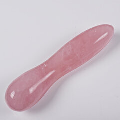 Изогнутая массажная палочка Crystal G Quartz, розовый кварц цена и информация | Фаллоимитаторы | kaup24.ee