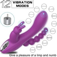 Anaalse ja vaginaalse küüliku vibraator цена и информация | Вибраторы | kaup24.ee