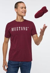 Mustang meeste T-särk, tumepunane hind ja info | Mustang Jalanõud, riided ja aksessuaarid | kaup24.ee