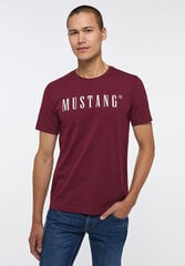 Мужская футболка Mustang, темно-красная цена и информация | Meeste T-särgid | kaup24.ee